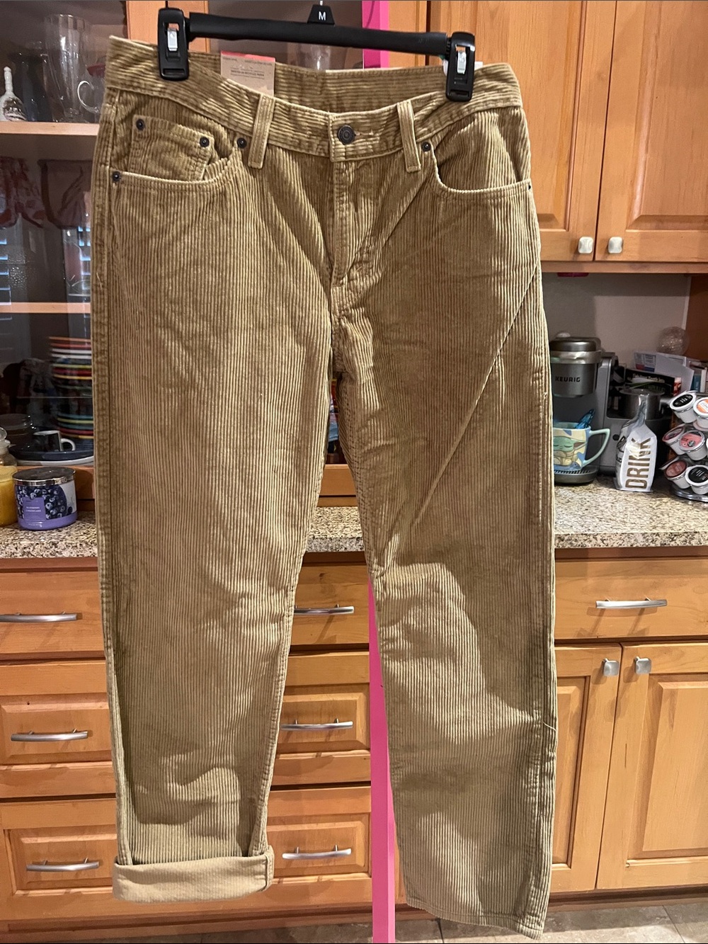Levi's Men's Corduroy Pants in Olive Tan